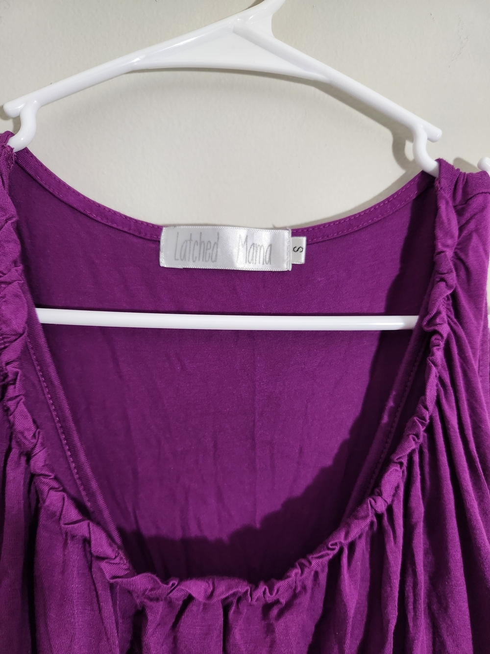 Latched Mama Purple Tank Dress Cotton Breastfeeding Nursing Pumping Sleeveless - Picture 2 of 6
